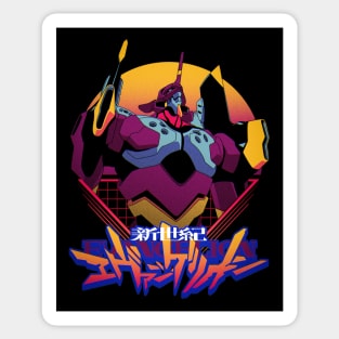 Retro Neon Genesis Sticker